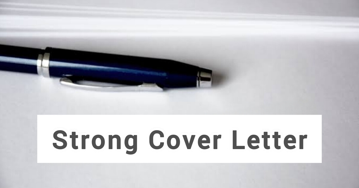 strong cover letter overview
